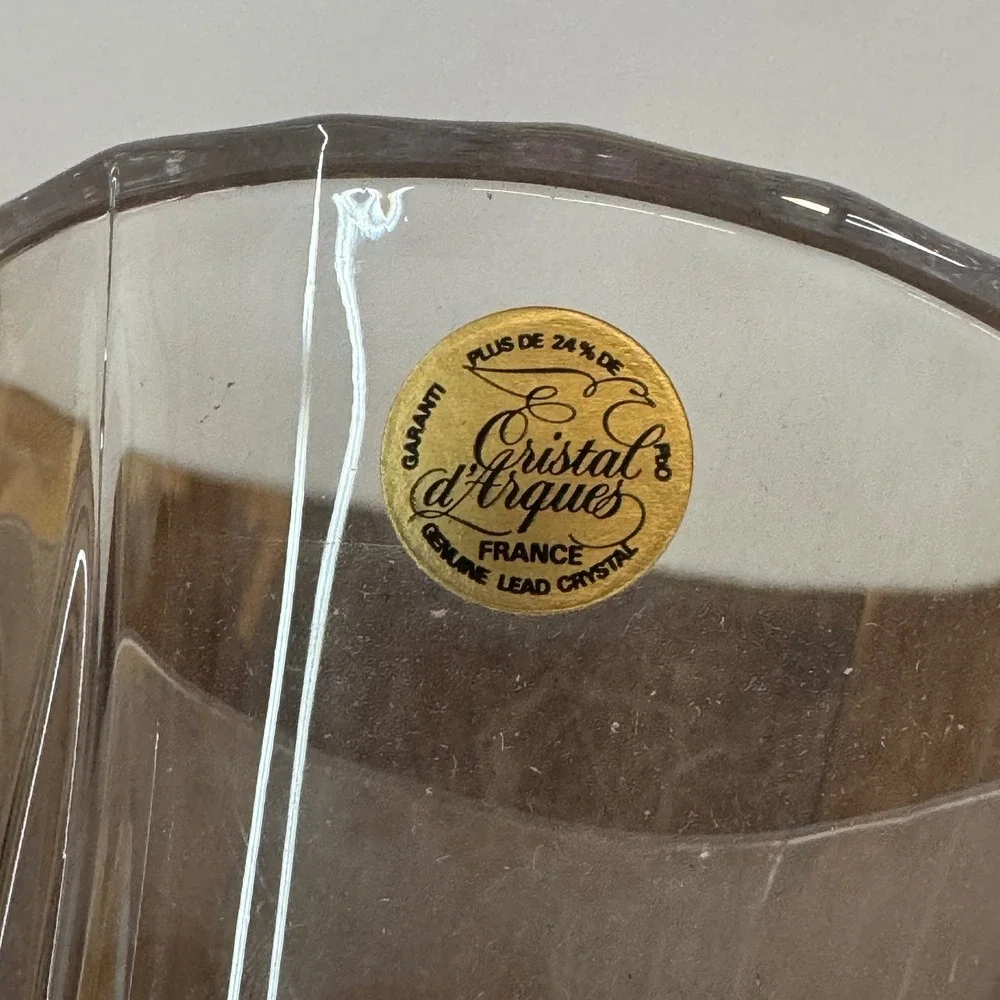 Cristal d'Arques France Genuine Lead Crystal‎ Vase Diamond Cut Design
